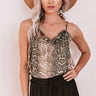 Notorious Flirt Snake Print Shift Tank in Taupe Image - 1