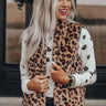 Frozen Kisses Reversible Leopard Vest in Black Image - 1