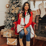 Extended Stay Sherpa Vest in Cream Image - 1