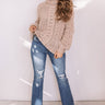 Talk Comfy To Me Chenille Knit Sweater In Iced Latte Image - 1