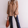 Fancy Flourish Shift Top In Cinnamon Image - 1
