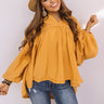 Chic Charms Babydoll Top In Golden Honey Image - 1