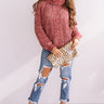 Talk Comfy To Me Chenille Knit Sweater In Rustic Rose Image - 1