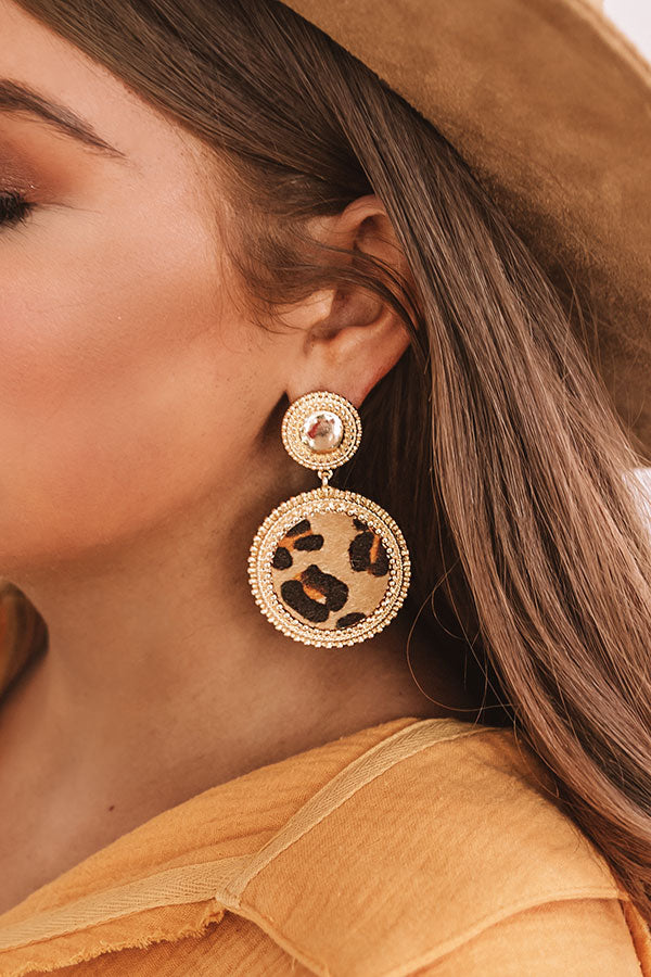 Brunch And Banter Leopard Earrings