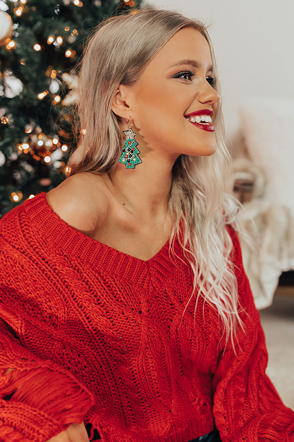 Holiday Vibes Beaded Earrings