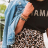 Formal Invitation Leopard Wrap Bracelet In Brown Image - 1