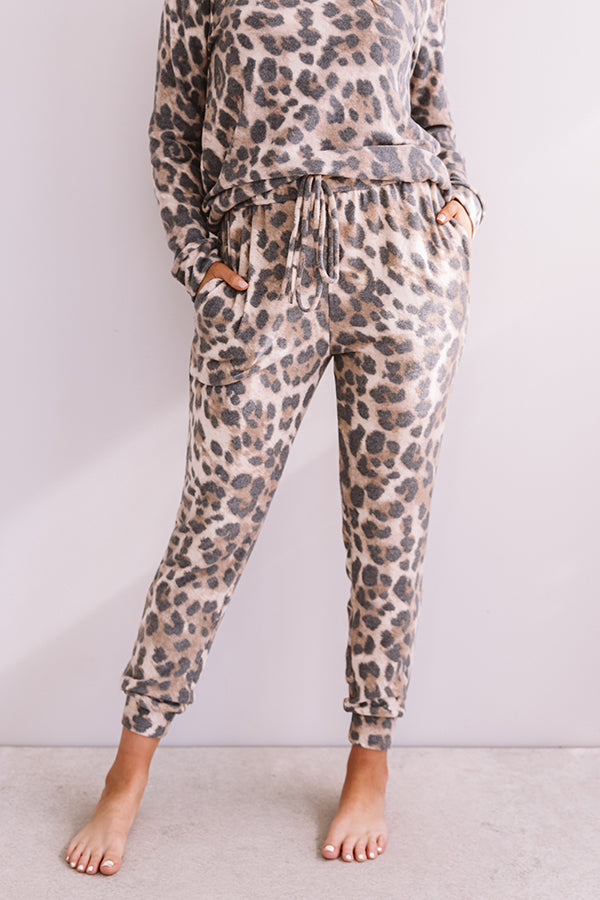 Weekend Chill Leopard Jogger