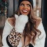 Winter Wonderland Faux Fur Lined Mittens in White Image - 1
