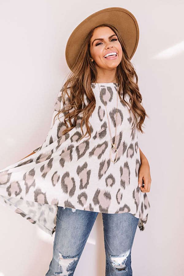 Long Distance Love Leopard Sweater Top Image - 2