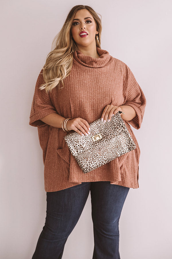 Glittering Lights Ribbed Sweater Top Curves Image - 1