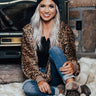Rock The Room Leopard Cardigan In Mocha Image - 1