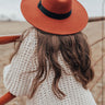 Vintage Vibes Felt Hat In Dark Rust Image - 1