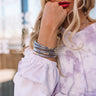 Get To The Point Jelly Bangle Set In Slate Image - 1