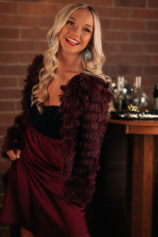 Fancy Finding You Jacket In Royal Plum