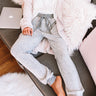 Let The Cozy Times Roll Joggers In Grey Image - 1