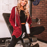 Weekends With You Mineral Wash Jacket in Wine Image - 1