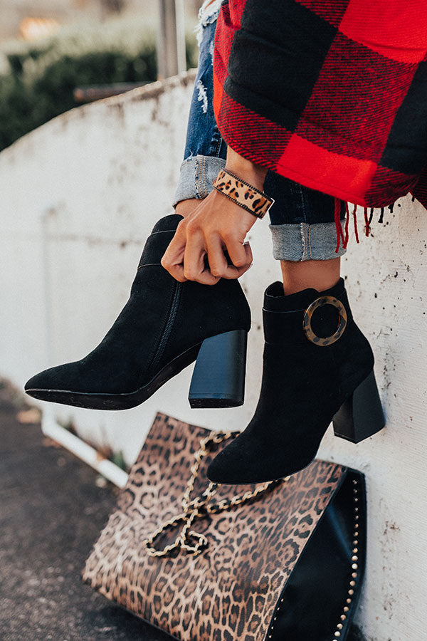 The Kelly Faux Suede Bootie Image - 3