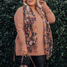 Craving Cozy Waffle Knit Tunic Top in Iced Mocha Curves Image - 1