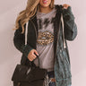 Weekends With You Mineral Wash Jacket in Forest Curves Image - 1