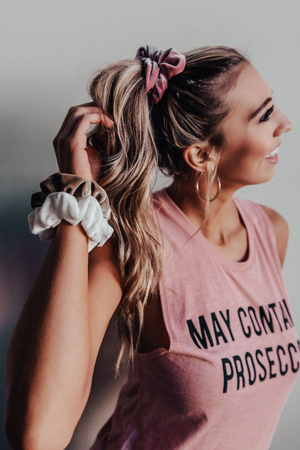 The Time Is Now Velvet Scrunchie Set