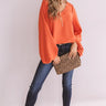So Amazed Shift Top In Persimmon Image - 1