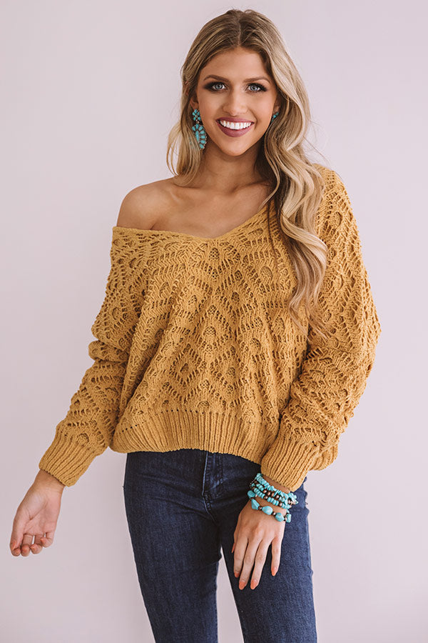 Fantastic In France Knit Sweater in Mustard Image - 1
