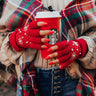 Christmas Cocoa Gloves In Red Image - 1