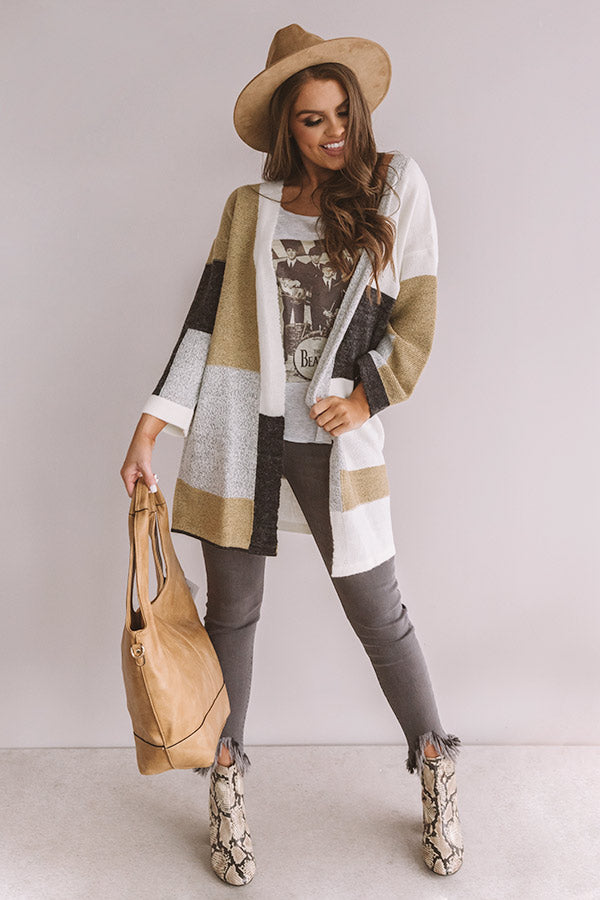 Blissful Brunch Colorblock Cardigan Image - 2