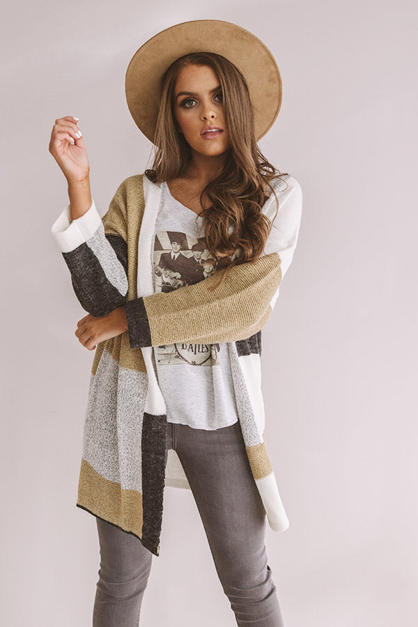 Blissful Brunch Colorblock Cardigan Image - 1