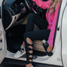 Pilates Then Prosecco High Waist Active Legging in Black Image - 1