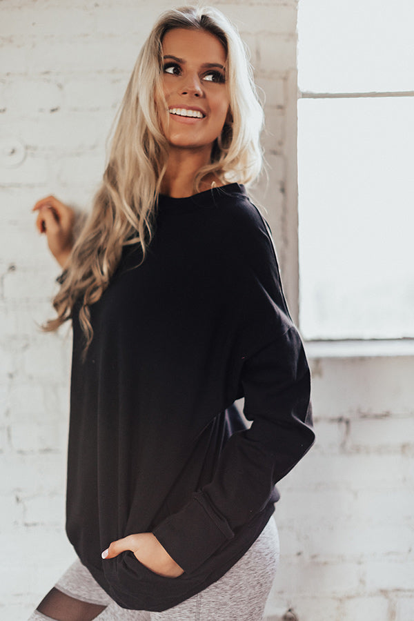 No Place Like Home Tunic Sweatshirt in Black Image - 1