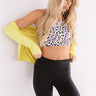 Leopard Confidential Racerback Sports Bra Image - 1