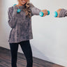 Adore The Day Tie Dye Sweatshirt In Charcoal Image - 1