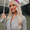 Sweet Pearl Velvet Headband In Wine Image - 1