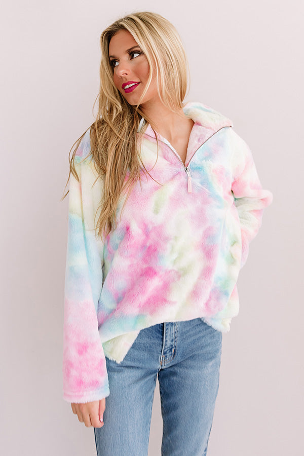 Valley Vibes Pastel Tie Dye Pullover Image - 2