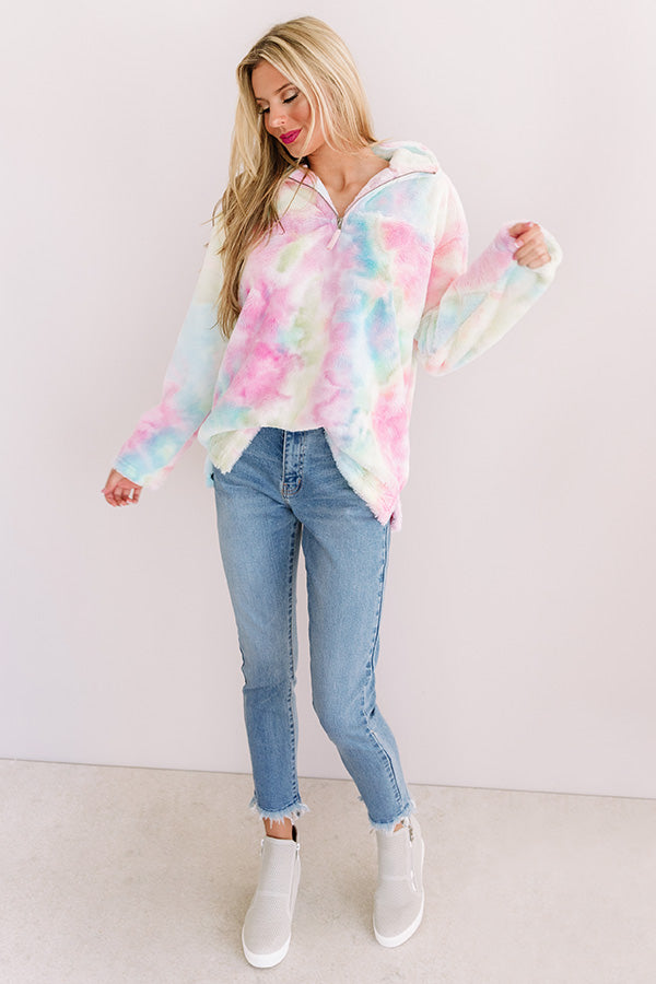 Valley Vibes Pastel Tie Dye Pullover