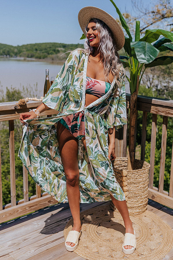 Tropical Vibes Chiffon Duster