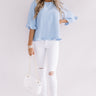 Grand Central Getaway Shift Top In Sky Blue Image - 1