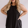 Back To Chat Shift Tank In Black   Curves Image - 1