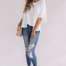 Grand Central Getaway Shift Top In White Image - 1