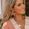 Pursuit Of Happiness Beaded Earrings In Pink Image - 1