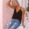 She's A Keeper Shift Tank In Black Image - 1