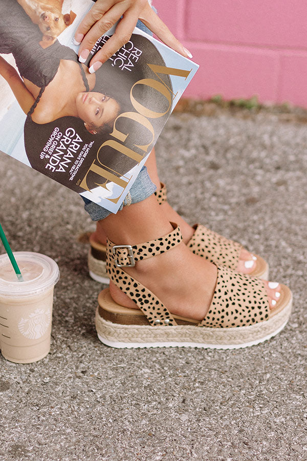 The Brighton Espadrille In Cheetah Print Image - 1