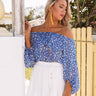 Boardwalk Bliss Floral Crop Top Image - 1