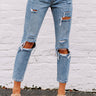 The Reece High Waist Destroyed Relaxed Skinny Image - 1
