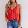 She's A Keeper Shift Tank In Red Image - 1