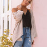 Divine In Destin Knit Cardigan in Warm Taupe Image - 1