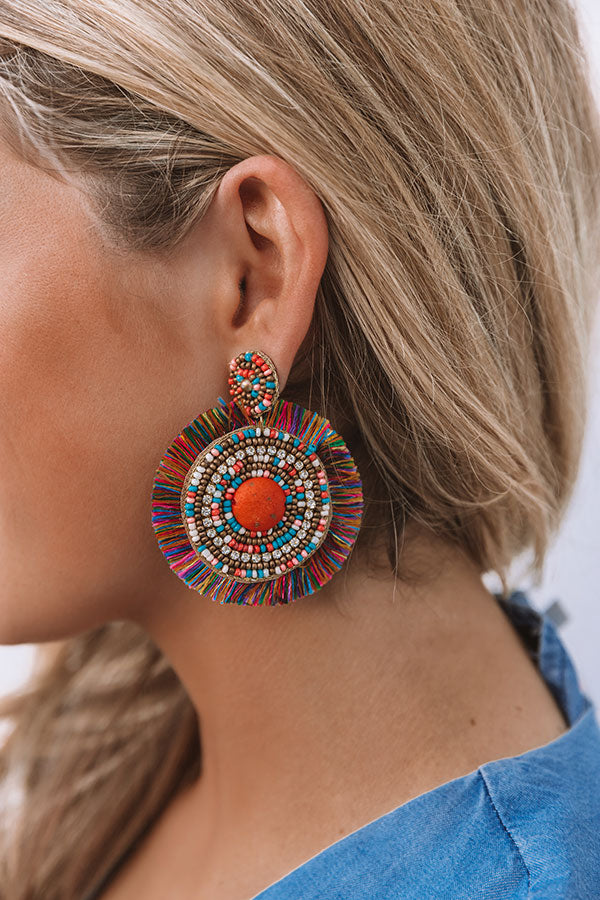 You're A Vision Earrings In Orange Image - 2