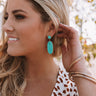 Tiki Punch Beaded Earrings In Ocean Wave Image - 1