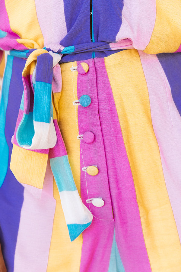 Season Of Sunshine Stripe Romper Image - 5